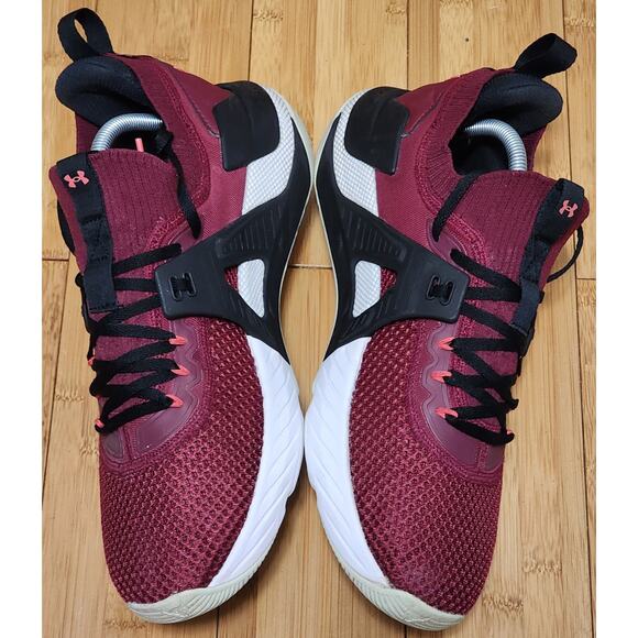 Under Armour Mens Size 11 UA Project Rock 4 Training Shoes Red Black Gym Lifting main image 8